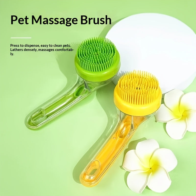 Easy Pet Wash Fast Lather Massage Brush | Ergonomic Handheld Silicone Scrubber for Stress-Free Grooming & Bathing