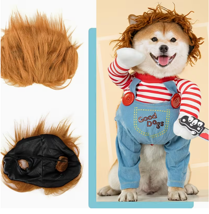 "Ahoy Matey!" Hilarious Pirate Dog Costume - Funny Pet Standing Transformation Outfit for Dogs & Cats, Perfect for Halloween, Parties & Photoshoots (