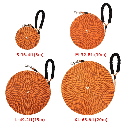 Professional Pet Training Slip Lead - Heavy Duty Reflective P-Rope Dog Leash, Anti-Pull No-Choke Solution for Medium to Large Dogs