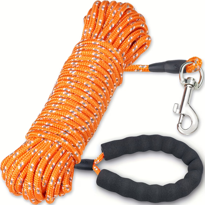 Professional Pet Training Slip Lead - Heavy Duty Reflective P-Rope Dog Leash, Anti-Pull No-Choke Solution for Medium to Large Dogs