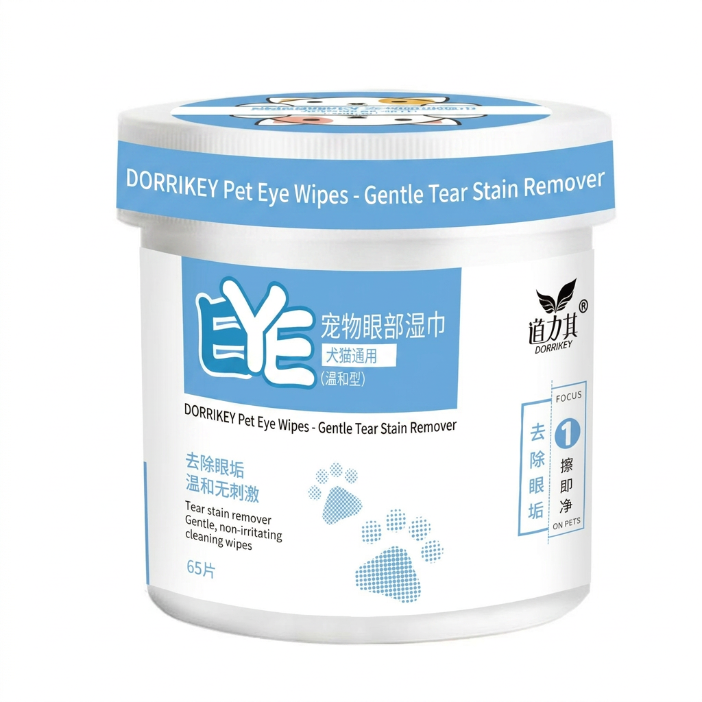 "Farewell to Tear Stains!" DORRIKEY Professional Pet Wipes Bundle - Advanced Eye & Ear Cleaning Pads for Dogs & Cats, Gentle & Non-Irritating Formula