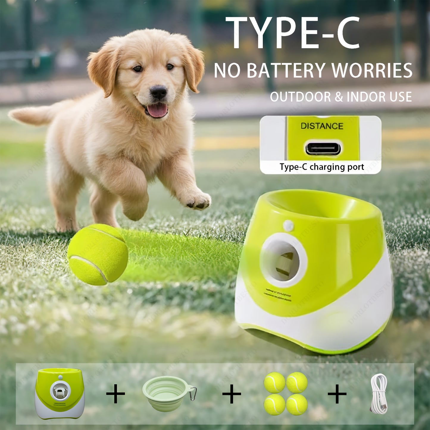 Pet Ball Thrower & Picker Toy - Fun Outdoor Interactive Play - Exercise Dog's Agility and Coordination - Durable Pet Retrieval Tool
