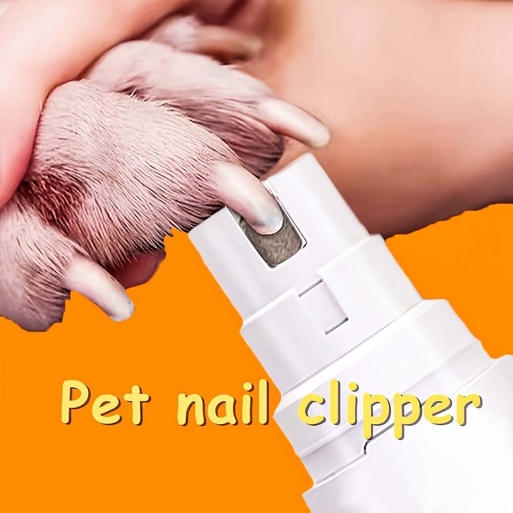 Professional Painless Dog Nail Grinder - Quiet Electric Pet Nail Trimmer for Dogs & Cats, Safe & Effective Grooming Tool for Pet Paw Care