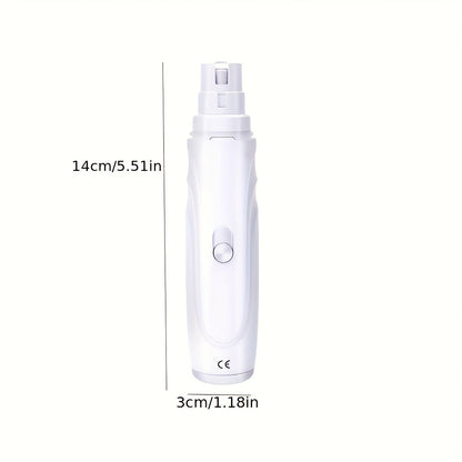 Professional Painless Dog Nail Grinder - Quiet Electric Pet Nail Trimmer for Dogs & Cats, Safe & Effective Grooming Tool for Pet Paw Care