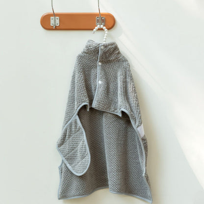 Super Absorbent Pet Drying Robe - Fast-Drying Microfiber Dog Bath Towel Coat with Adjustable Waist for Small, Medium & Large Dogs