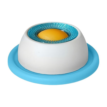 Interactive Pet Roller Licking Feeder - Slow Feeder Dog Bowl for Anxiety Relief & Mental Stimulation - Suitable for Dogs & Cats, Easy to Clean