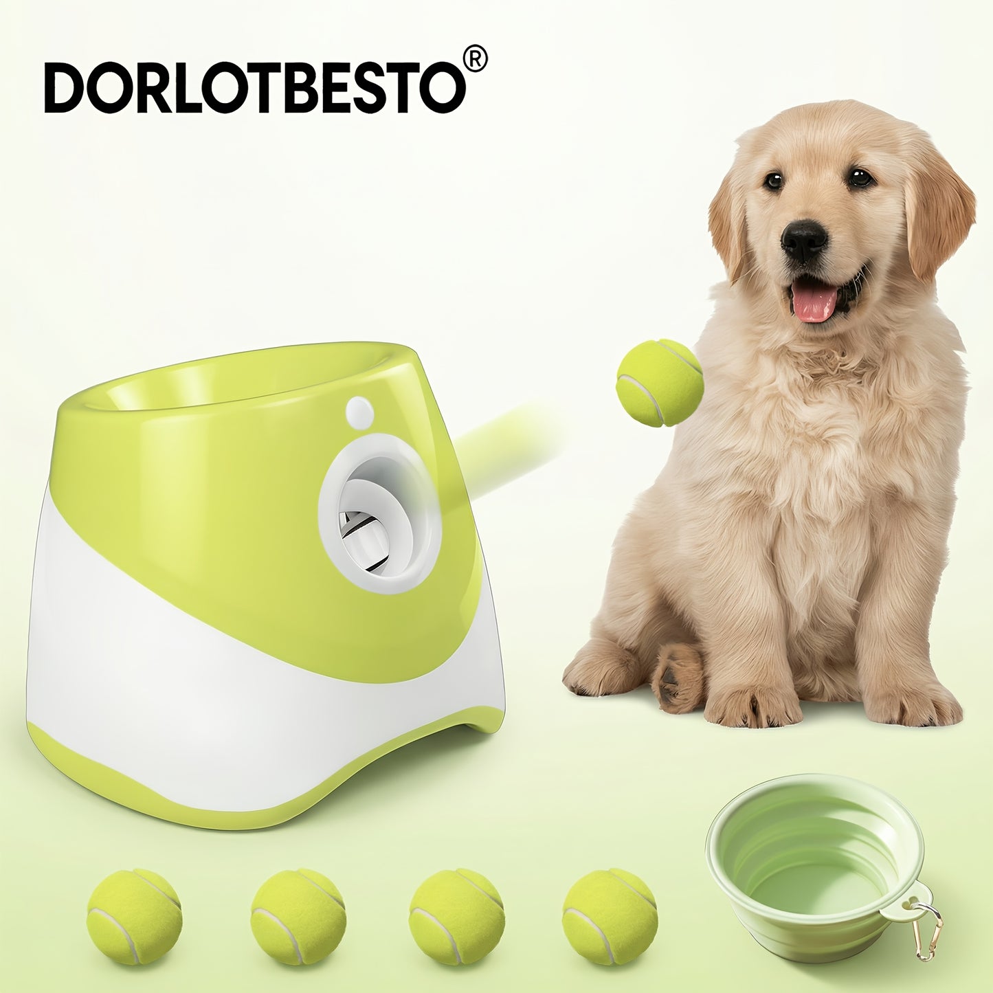 Pet Ball Thrower & Picker Toy - Fun Outdoor Interactive Play - Exercise Dog's Agility and Coordination - Durable Pet Retrieval Tool