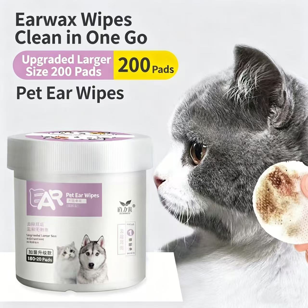 "Farewell to Tear Stains!" DORRIKEY Professional Pet Wipes Bundle - Advanced Eye & Ear Cleaning Pads for Dogs & Cats, Gentle & Non-Irritating Formula