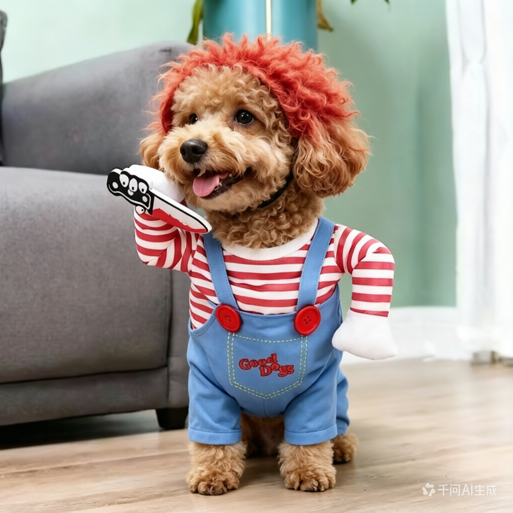 "Ahoy Matey!" Hilarious Pirate Dog Costume - Funny Pet Standing Transformation Outfit for Dogs & Cats, Perfect for Halloween, Parties & Photoshoots (